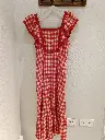 Vestido vichy maxi
