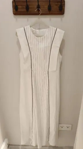 Vestido midi blanco